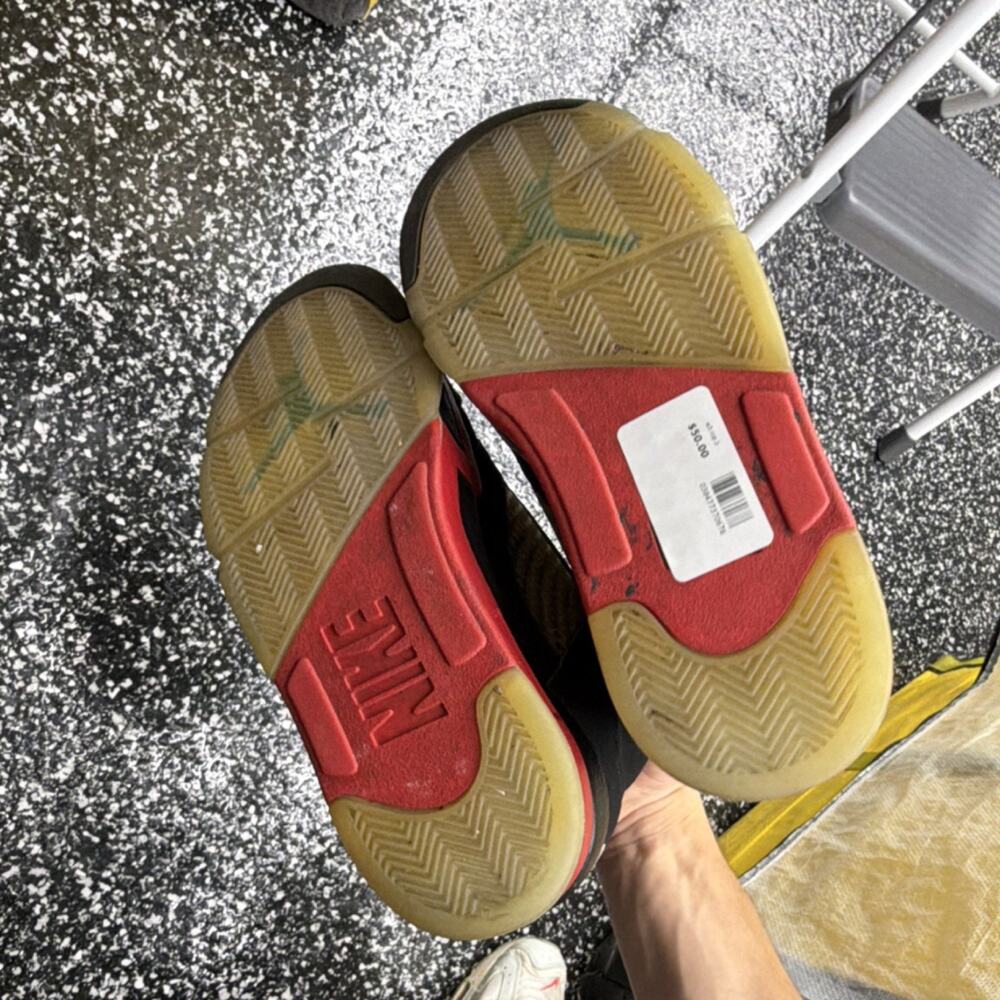 Jordan Air Jordan 5 Top 3 Black Red Men's Athletic Sneakers CZ1786-001 2020 - Picture 5 of 6